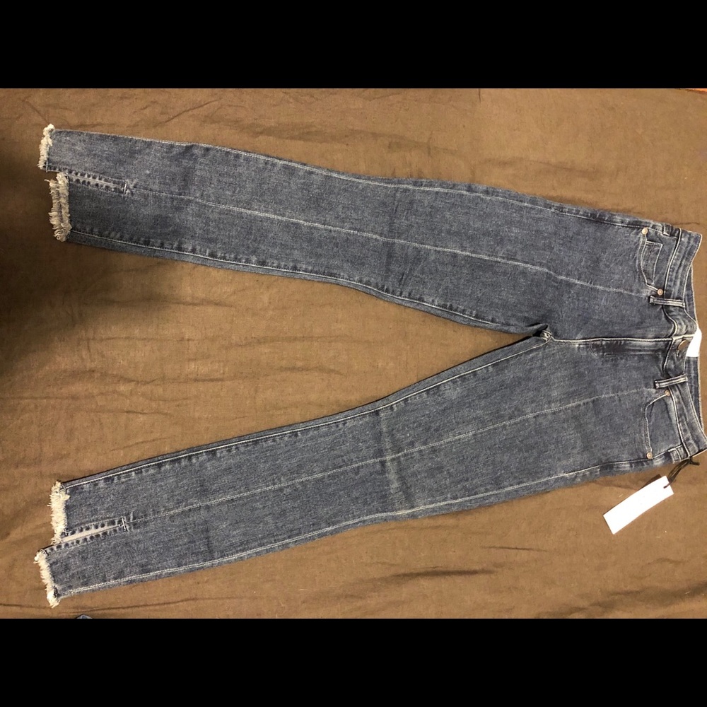 NEW Parker Smith premium denim split hem